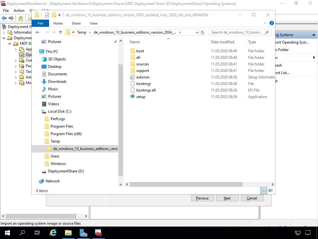 Netzwerkinstallation mit dem Microsoft Deployment Toolkit – Teil 1: Hinweise, Vorbereitung und Einrichtung - deploymentwcrkbench deployment workbench depicy 3 Screenshot: Start Deployment Workbench - Hinzufügen von Betriebssystemen - Windows DVD