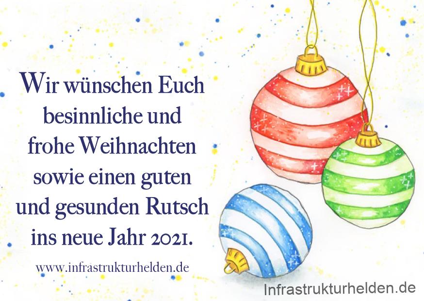 Wir wünschen ein frohes Fest - X Mas 2020 infrastrukturhelden - 2