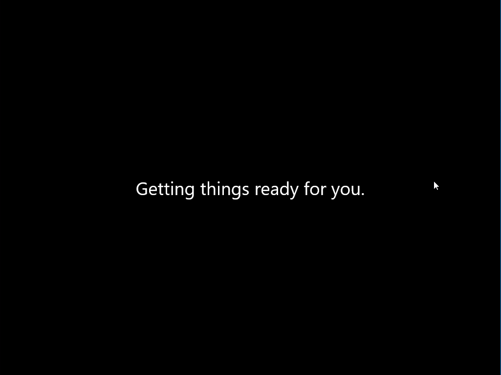 Windows 11 Installation - Erste Einblicke - computergenerierter alternativtext getting things Computergenerierter Alternativtext:
Getting things ready for you.