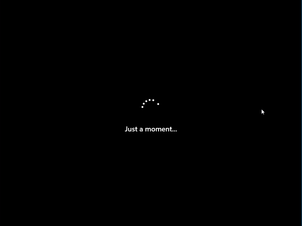 Windows 11 Installation - Erste Einblicke - computergenerierter alternativtext just a moment 1 1 Computergenerierter Alternativtext:
Just a moment...