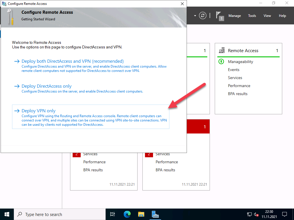 VPN Server with Windows Server 2022 (RAS) 11 20211111 RAS2022 install role 06 VPN Server with Windows Server 2022 (RAS) 10